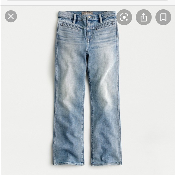 NWT J Crew Kickout Crop Jeans - Picture 2 of 3